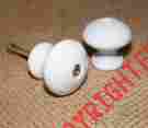 01-5592 Porcelain Knob Iwgac White Set Of Two Cabinet Furniture Door Drawer Pull Handle 134