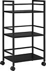 029986774118 Altra Marshall 3 Shelf Metal Rolling Utility Cart Black 029986774118 Altra Marshall 3 Shelf Metal Rolling Utility Cart Black