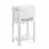 10015524 Gifts Decor Fleur De Lis Doube Drawer White Accent Side Table Display Shelf 849179015763 10015524 Gifts Decor Fleur De Lis Doube Drawer White Accent Side Table Display Shelf 849179015763
