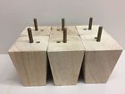 100s70 Mylegs Unfinished Tall Squared Tapered Wood Legs With Bolts Set 100s70 Mylegs Unfinished Tall Squared Tapered Wood Legs With Bolts Set