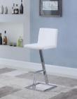 104919 Coaster Contemporary Chrome Bar Stool With White Upholstered 021032379704 104919 Coaster Contemporary Chrome Bar Stool With White Upholstered 021032379704