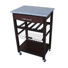 11117074 Linon Granite Top Kitchen Cart 753793819396 11117074 Linon Granite Top Kitchen Cart 753793819396