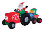 0867866 11801 Gemmy Tractor Riding Santa Christmas Inflatable Fabric Pk 086786118016 0867866 11801 Gemmy Tractor Riding Santa Christmas Inflatable Fabric Pk 086786118016