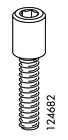 124682 Ikea Nut Metric Sleeves With Screw Length Steel Part