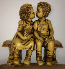 12x18 Home Kids Painted Hand Yard Bench Plaster 12x18 Home Kids Painted Hand Yard Bench Plaster