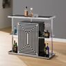 130076 Coaster Furniture Contemporary Black And Chrome Home Bar 130076 Coaster Furniture Contemporary Black And Chrome Home Bar