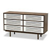 169-10972 Baxton Studio Meike Walnut Brown And White Finished 193271148509 169-10972 Baxton Studio Meike Walnut Brown And White Finished 193271148509