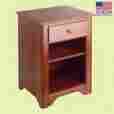 171220 The Renovators Supply End Table Cherry Stain Birch Shaker 096962370121