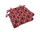 19-63259bur Essentials Gemma Chenille Geometric Chair Pads With Tiebacks 086268058649 19-63259bur Essentials Gemma Chenille Geometric Chair Pads With Tiebacks 086268058649