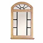197114 The Renovators Supply Vanity Mirror Windowpane Arch Honey 096962383428 197114 The Renovators Supply Vanity Mirror Windowpane Arch Honey 096962383428