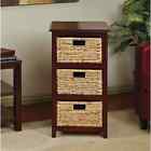 19856371 The Gray Barn Storage Basket Tower Braided Removable Drawers Espresso
