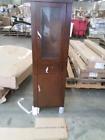 20-inch 662969050092 Modern Solid Wood Framed Linen Tower With Cabinet Doors Cherry Finish