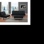 2009009 Chelsea Leather Living Room Set Black 3 Sofa Ottoman Chair Futon Couch Modern Furniture 2009009 Chelsea Leather Living Room Set Black 3 Sofa Ottoman Chair Futon Couch Modern Furniture