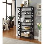 203050 Convenience Concepts Black Bookcase