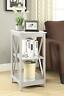 203085-p Convenience Concepts End Table Tier Shelf Decor Frame Panel Sides 203085-p Convenience Concepts End Table Tier Shelf Decor Frame Panel Sides