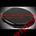 20434 The Renovators Supply Toilet Seats Black Hardwood Round Seat Imperfect 096962386832