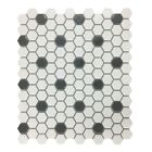 22193 The Renovators Supply Black And White Mosaic Hexagon 671839626596 22193 The Renovators Supply Black And White Mosaic Hexagon 671839626596