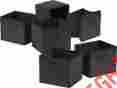 22611 Winsome Capri Foldable Black Fabric Baskets Set Of 6 New 21713226112 021713226112 22611 Winsome Capri Foldable Black Fabric Baskets Set Of 6 New 21713226112 021713226112