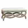 7929776 23075 Uttermost White Mahogany Karline Bench 792977230756