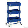 2326-2012923-251 Brighton Hill Royal Blue Three Tier Cart 601754733062 2326-2012923-251 Brighton Hill Royal Blue Three Tier Cart 601754733062