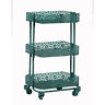 2326-2012927-251 Brighton Hill Turquoise Three Tier Cart 601754730108
