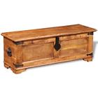 241635 Vidaxl Rustic Storage Chest Trunk Handmade Unique Coffee 8718475916116