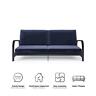 2445629we Mainstays Metal Arm Futon Black Frame Blue Mattress 029986244529 2445629we Mainstays Metal Arm Futon Black Frame Blue Mattress 029986244529