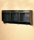2610337 Afoyft Distressed Black Wall Shelf Cubby Storage Hooks Entryway Furniture 2610337 Afoyft Distressed Black Wall Shelf Cubby Storage Hooks Entryway Furniture