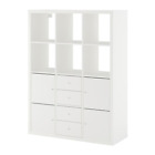 292.782.62 Ikea Kallax Shelving Unit With Inserts White