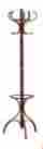 3057 Coaster Home Furnishings Bentwood Hat And Coat Rack Walnut Wood Finish
