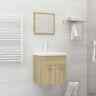 3070859 Vidaxl Bathroom Furniture Set Sonoma Oak Chipboard 720286370995 3070859 Vidaxl Bathroom Furniture Set Sonoma Oak Chipboard 720286370995