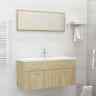 3070895 Vidaxl Bathroom Furniture Set Sonoma Oak Chipboard 720286371350 3070895 Vidaxl Bathroom Furniture Set Sonoma Oak Chipboard 720286371350