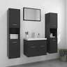 3071227 Vidaxl Bathroom Furniture Set Gray Chipboard 720286374672 3071227 Vidaxl Bathroom Furniture Set Gray Chipboard 720286374672