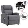 3074010 Vidaxl Electric Massage Recliner Dark Gray Fabric 720286551974 3074010 Vidaxl Electric Massage Recliner Dark Gray Fabric 720286551974