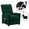 3074042 Vidaxl Electric Massage Recliner Dark Green Fabric 720286552292 3074042 Vidaxl Electric Massage Recliner Dark Green Fabric 720286552292