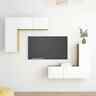 3079214 Vidaxl Piece Tv Cabinet Set White And Sonoma 720286575079 3079214 Vidaxl Piece Tv Cabinet Set White And Sonoma 720286575079