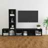 3079996 Vidaxl Piece Tv Cabinet Set High Gloss Gray 720286592991 3079996 Vidaxl Piece Tv Cabinet Set High Gloss Gray 720286592991