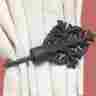 30907 The Renovators Supply 4 Curtain Tie Backs Black Wrought Iron Pair 096962417154