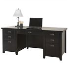 3176488 Executive Bla Painted Loft Black Distressed Id Desk Tribeca Glass Door