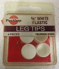 C-48255 31893 Faultless Set Of Four White Plastic Furniture Leg 029549318933 C-48255 31893 Faultless Set Of Four White Plastic Furniture Leg 029549318933
