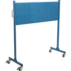 319093 Global Industrial Mobile Steel Pegboard Panel Rack Blue Lot Of 319093 Global Industrial Mobile Steel Pegboard Panel Rack Blue Lot Of