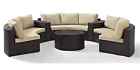 Ko70036br 3200870 Seating Wicker Set Id 6-pc Outdoor