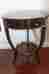 3240-016 Maitland Smith Light Crotch Mahogany Georgian End Table Finely Cast B