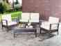 Fox6006a 3307535 Black Id Seating 4-pc Set Watson Outdoor