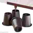 34590 Easy Comfort Comforts Bed Or Chair Risers Set Of 4 Round Black 3