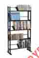3553 5601 Atlantic Multimedia Storage Rack Wood Metal 5 Shelves Dvds Videos Cds 3553 5601 Atlantic Multimedia Storage Rack Wood Metal 5 Shelves Dvds Videos Cds