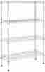 Sl-wsam-114 4-shelf Amazonbasics Shelving Unit Racks Storage Adjustable Tools Chrome Heavy Duty Dorm Home 602927345884