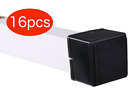 4589531340107 Lotus Life Chair Leg Caps Square Black Floor
