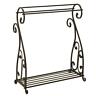 4643 Unbranded Ebony Scrolled Metal Quilt Rack 0757216046437 4643 Unbranded Ebony Scrolled Metal Quilt Rack 0757216046437