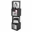 4747 Darliving Rotating Storage Cube Espresso Display Book Shelf Home Office Furniture 0747719834747